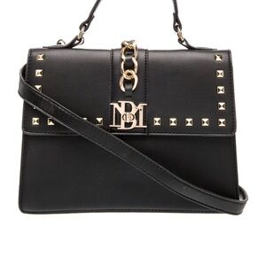 Badgley Mischka Studded Black Handbag